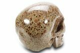 Realistic, Polished Wavellite Skull #378736-4